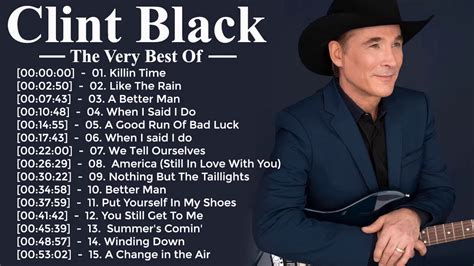 COUNTRY · 1989. Released at a time when country music was starting to puff out its chest and its productions, Clint Black’s debut is a refreshingly modest affair. Tuneful and well-crafted, the album is anchored by its big hit singles, “Killin’ Time,” “Nobody’s Home” and “Better Man,” the last of which feels like a Lennon ...